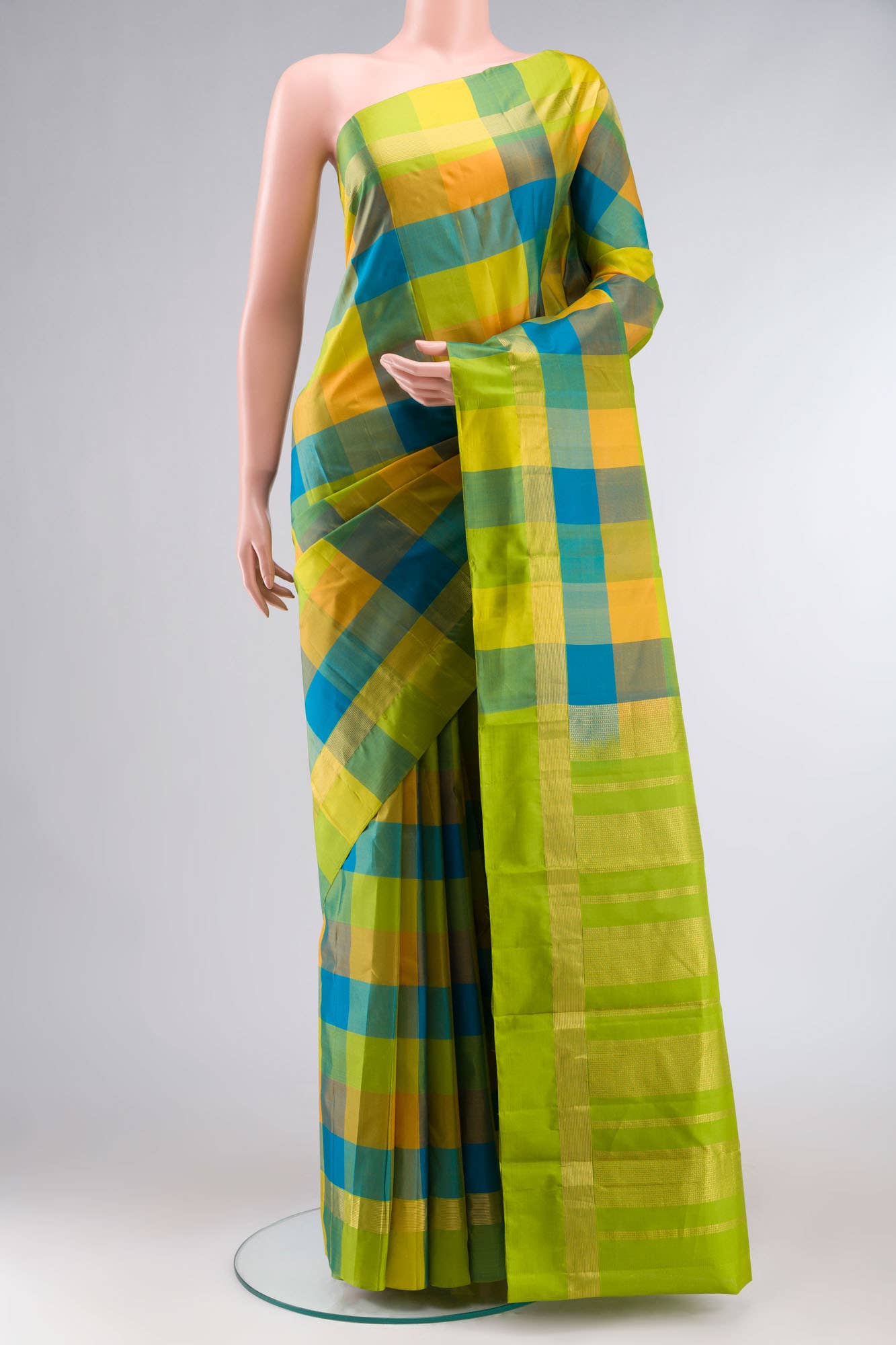 Multi Kanchipuram Silk Saree