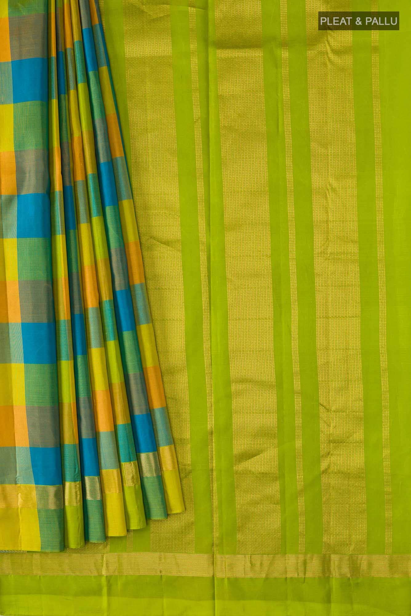 Multi Kanchipuram Silk Saree