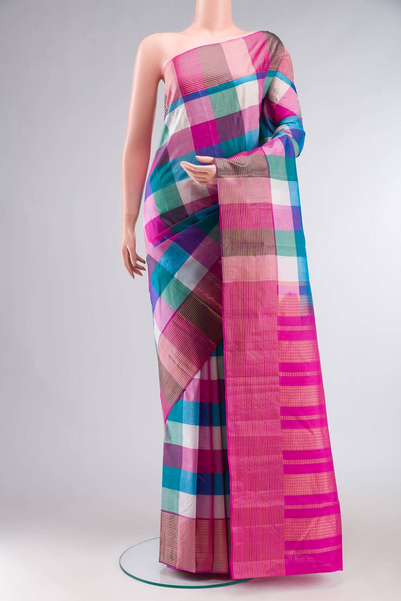Multi Kanchipuram Silk Saree