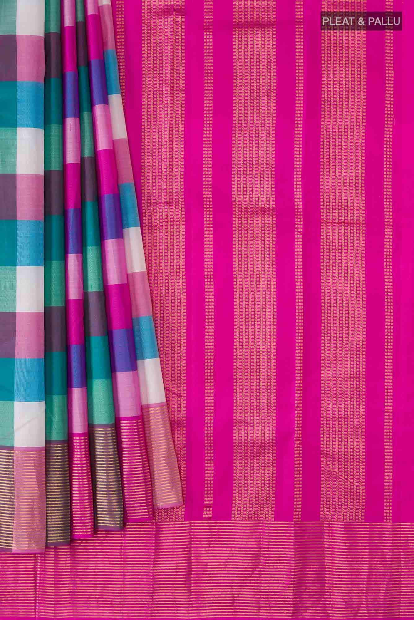 Multi Kanchipuram Silk Saree