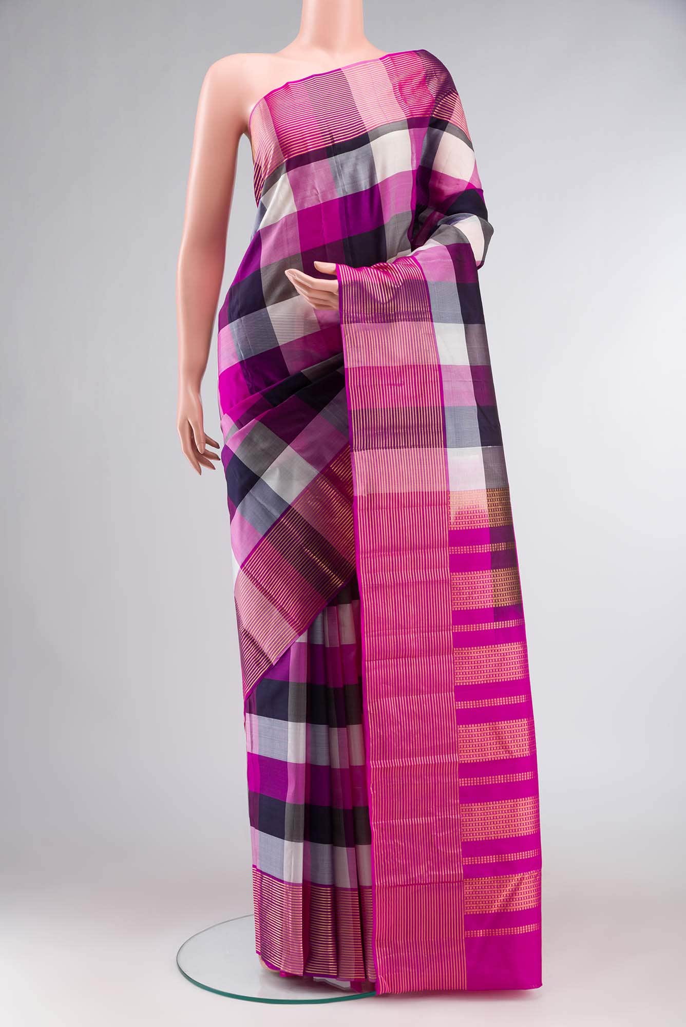 Multi Kanchipuram Silk Saree