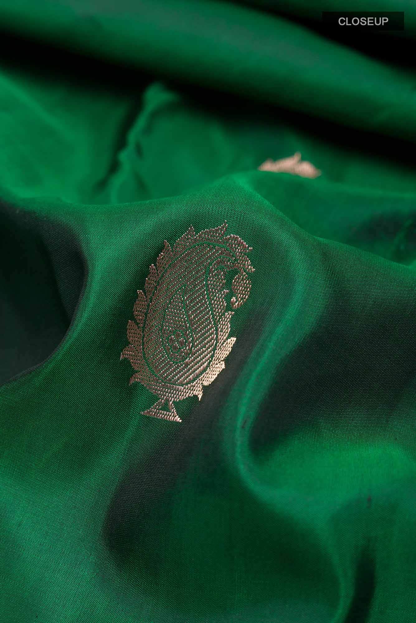 Green Kanchipuram Saree