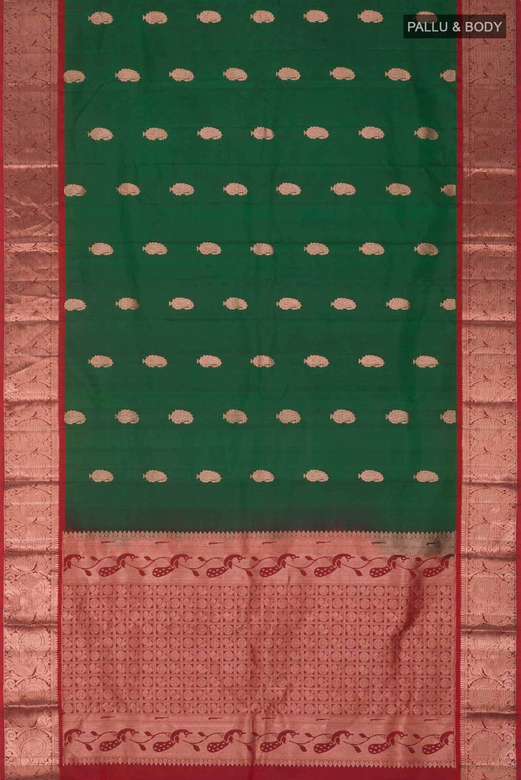 Green Kanchipuram Saree