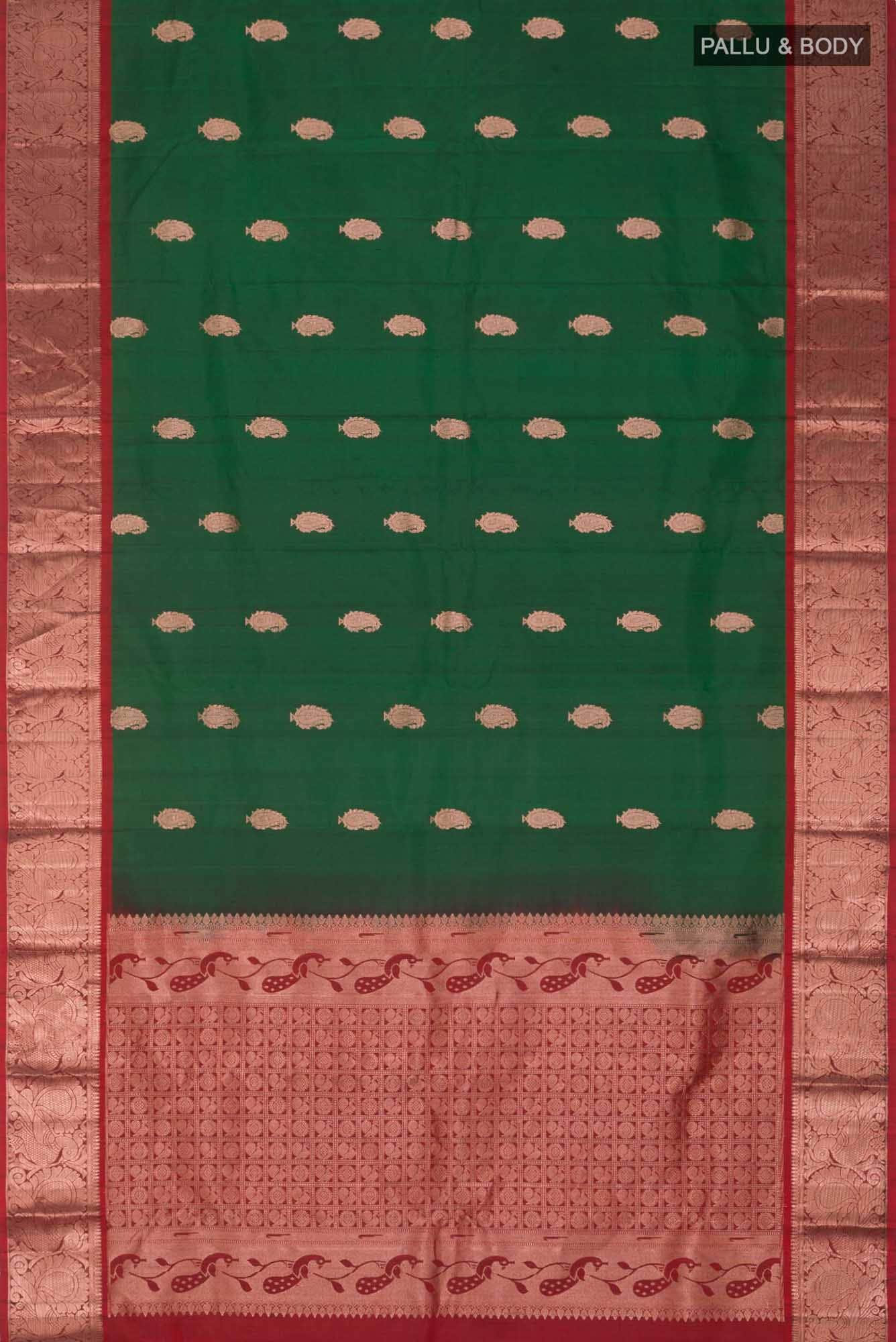 Green Kanchipuram Saree