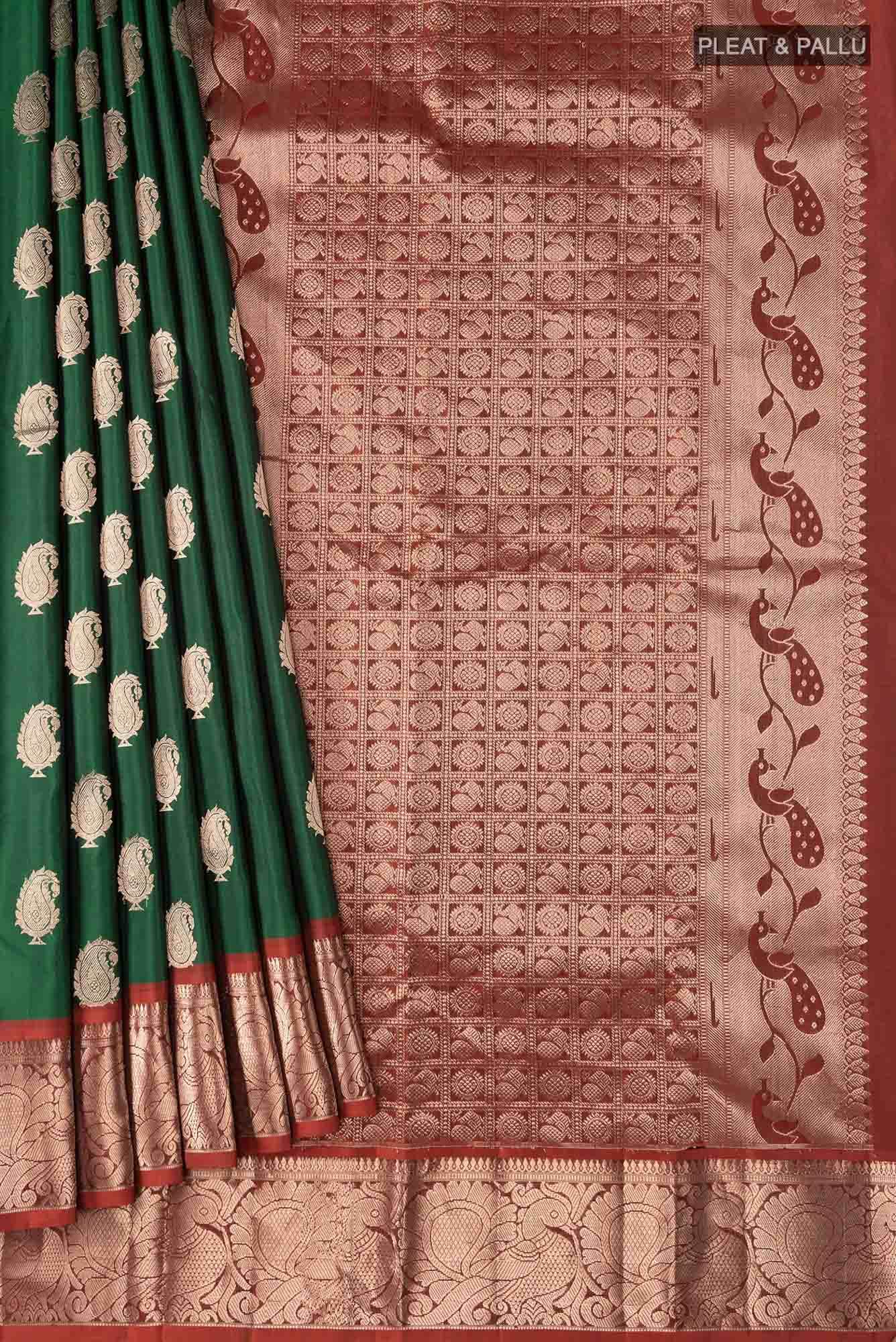 Green Kanchipuram Saree