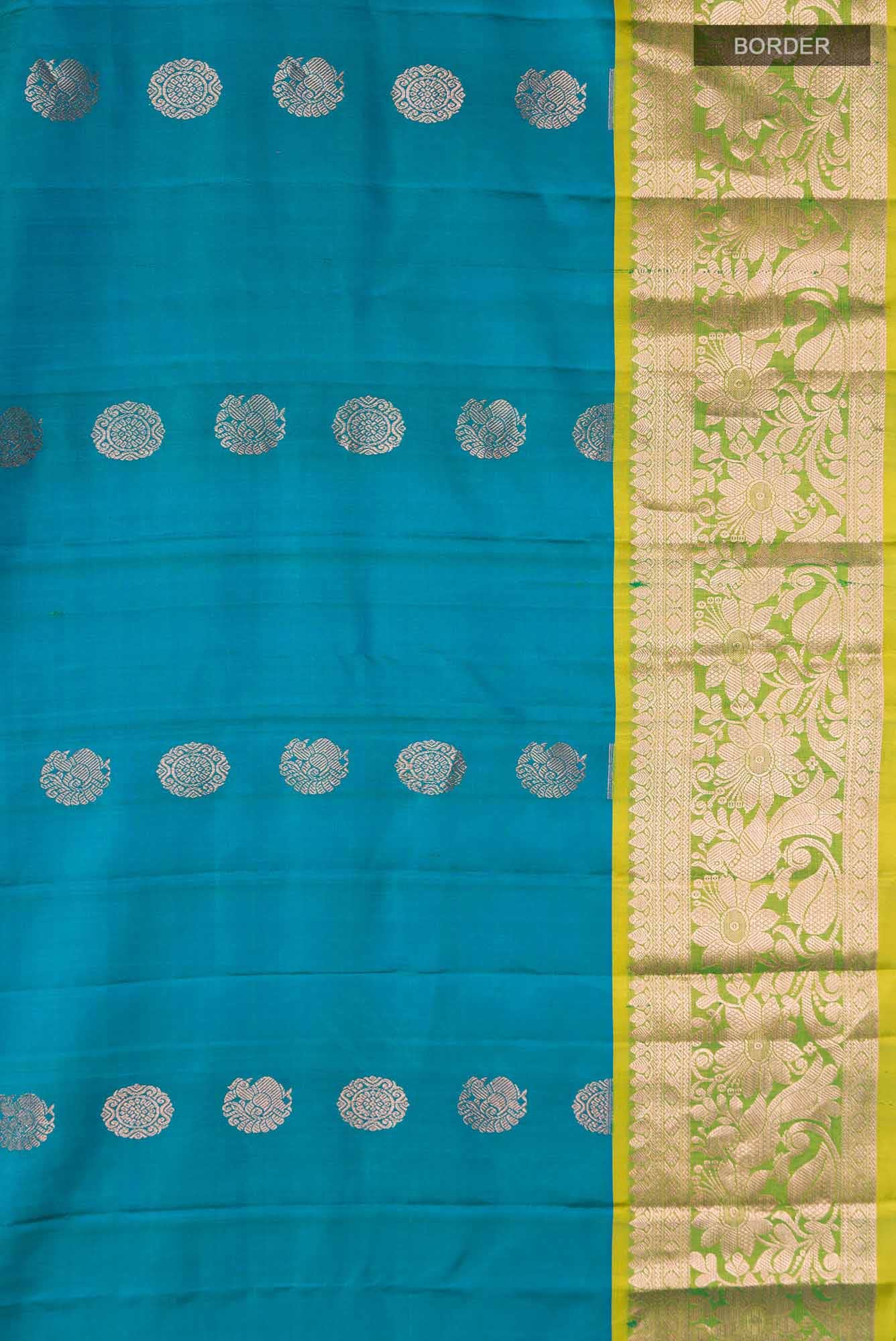 Blue Kanchipuram Silk Saree