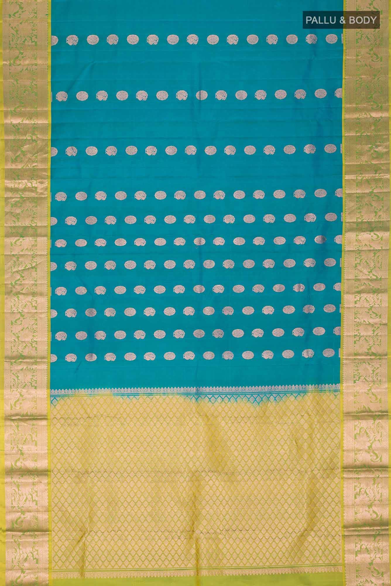 Blue Kanchipuram Silk Saree