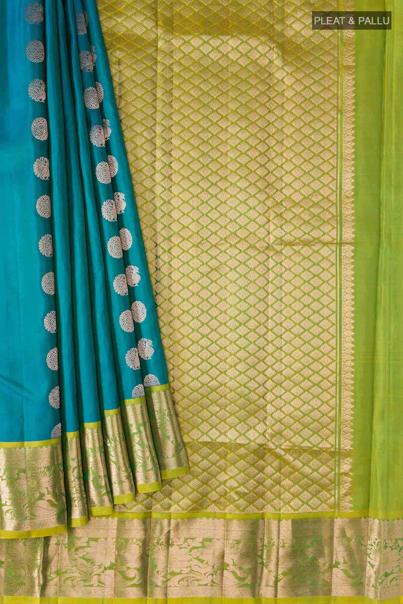 Blue Kanchipuram Silk Saree