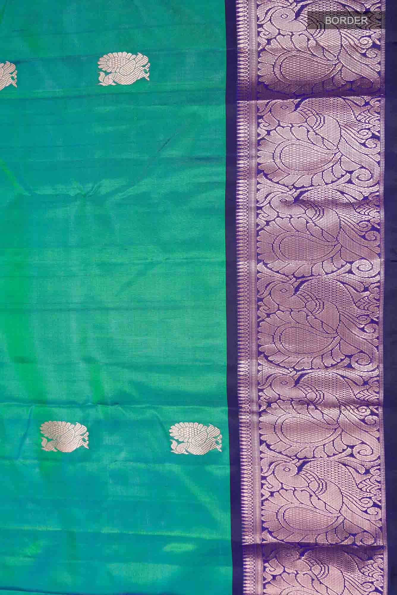 Green Kanchipuram Saree