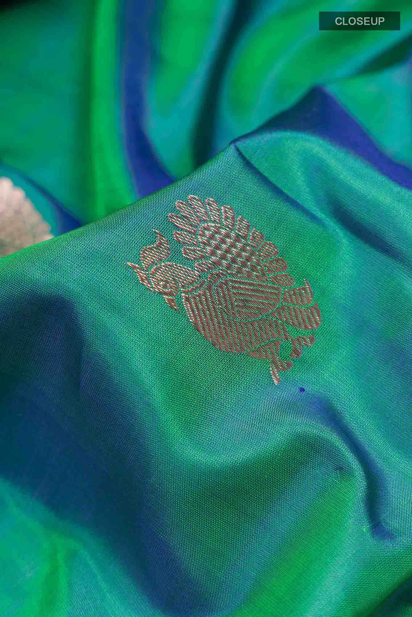 Green Kanchipuram Saree
