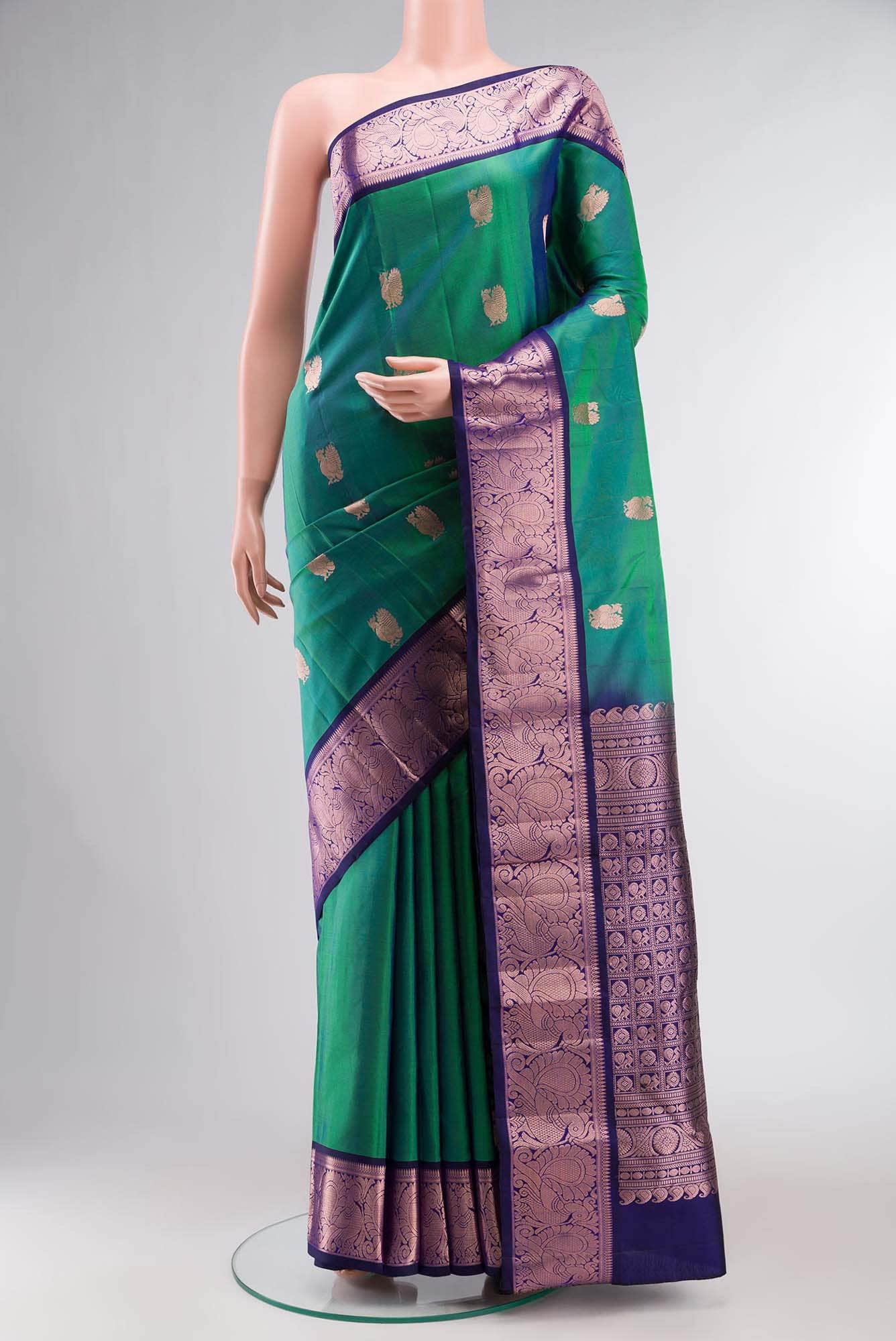 Green Kanchipuram Saree