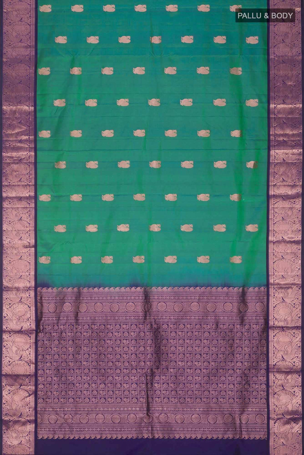 Green Kanchipuram Saree