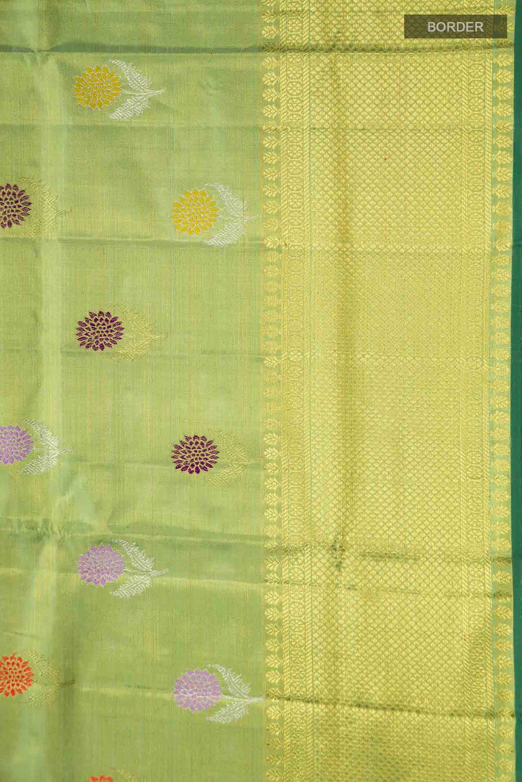 Green Kanchipuram Tissue Silk Saree
