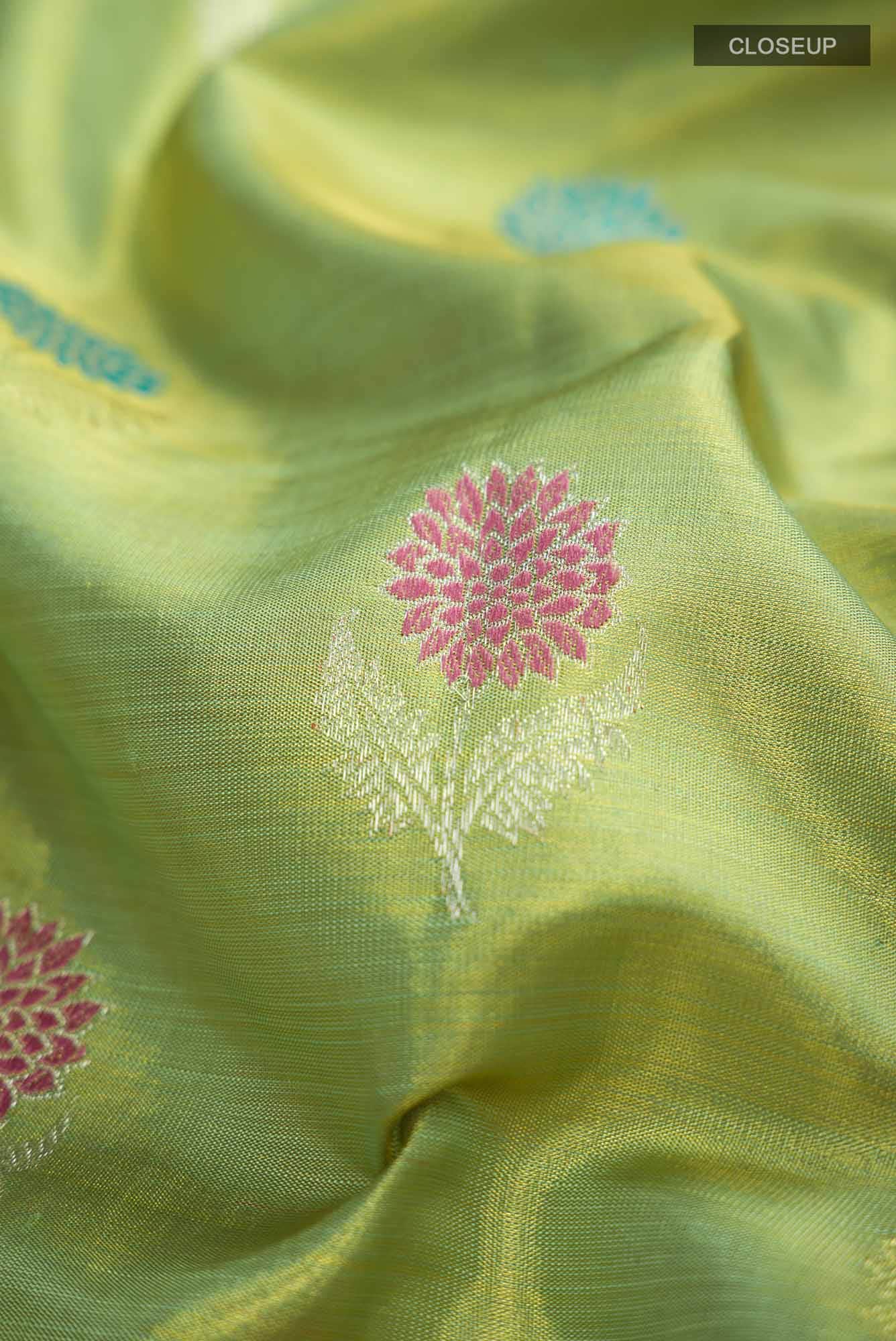 Green Kanchipuram Tissue Silk Saree