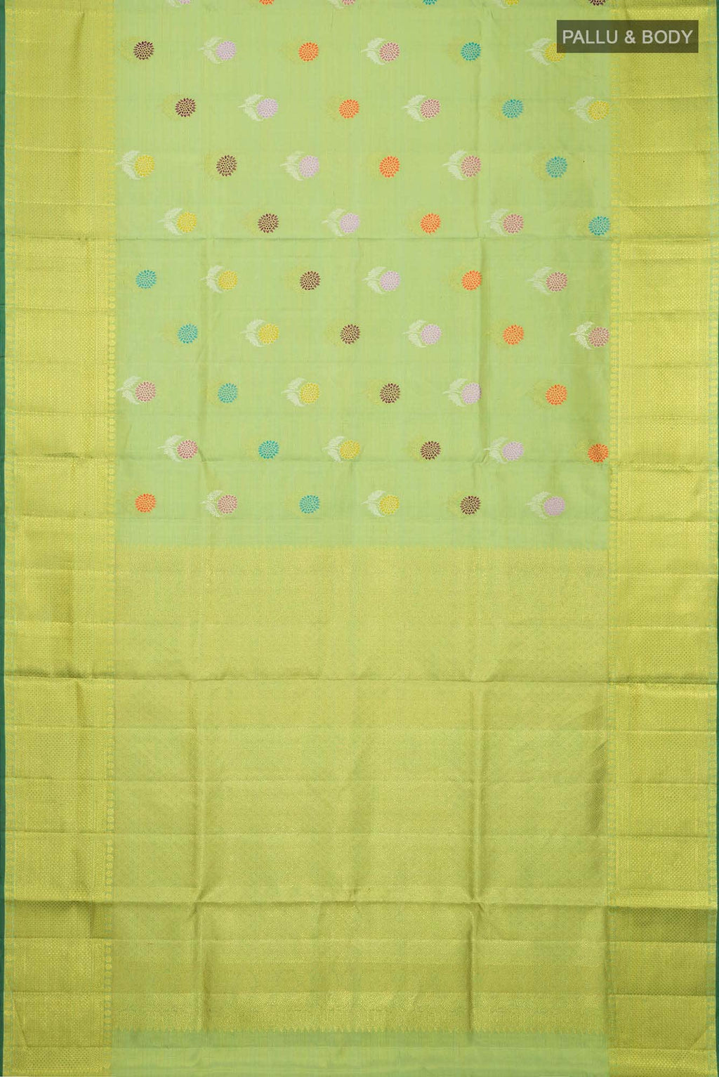 Green Kanchipuram Tissue Silk Saree