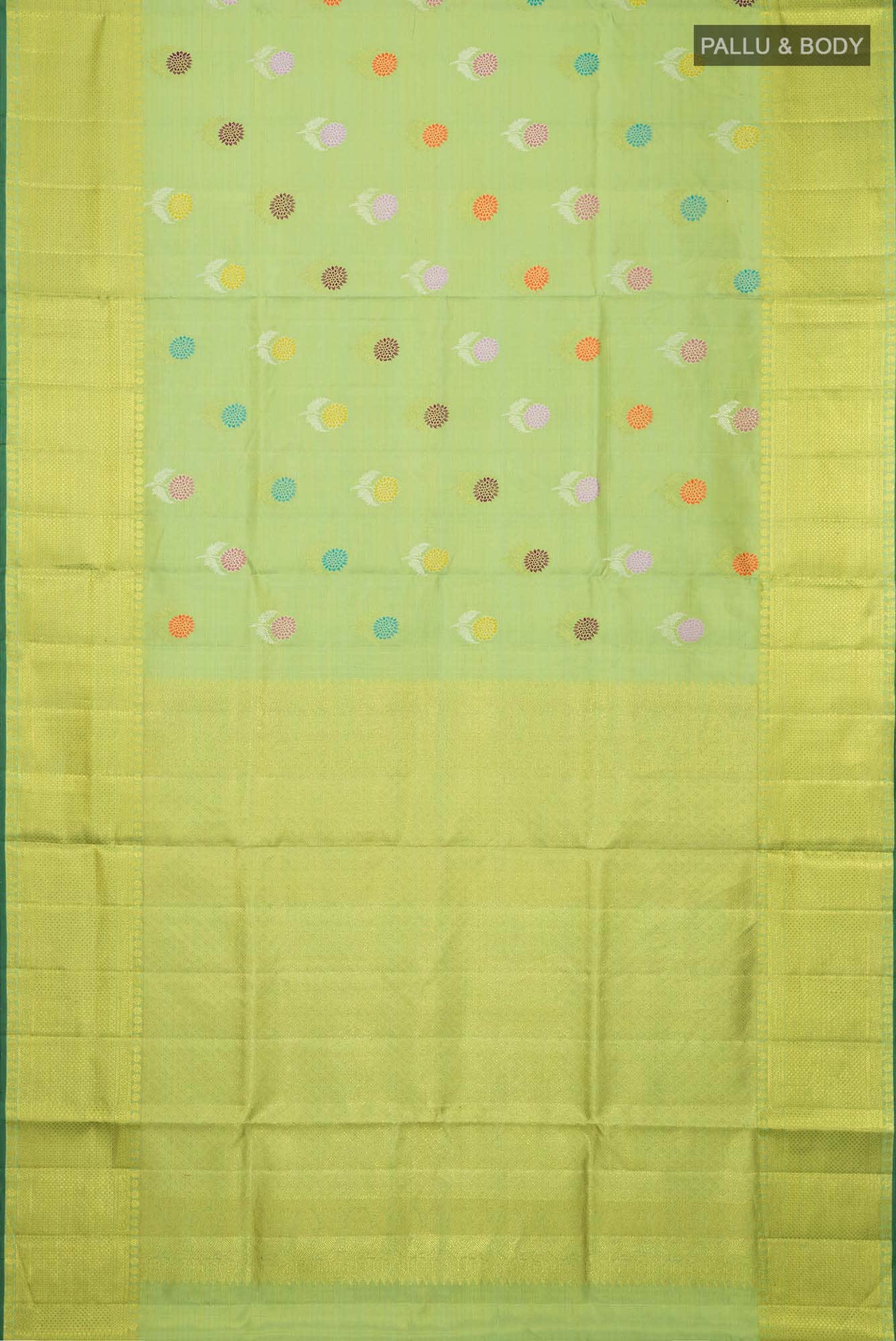 Green Kanchipuram Tissue Silk Saree