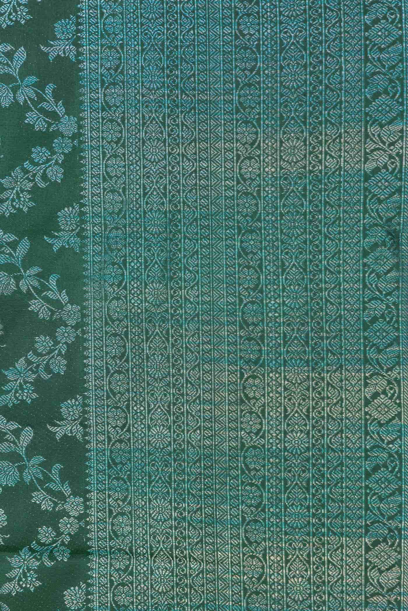 Green Dual Tone Kanchipuram Silk Saree