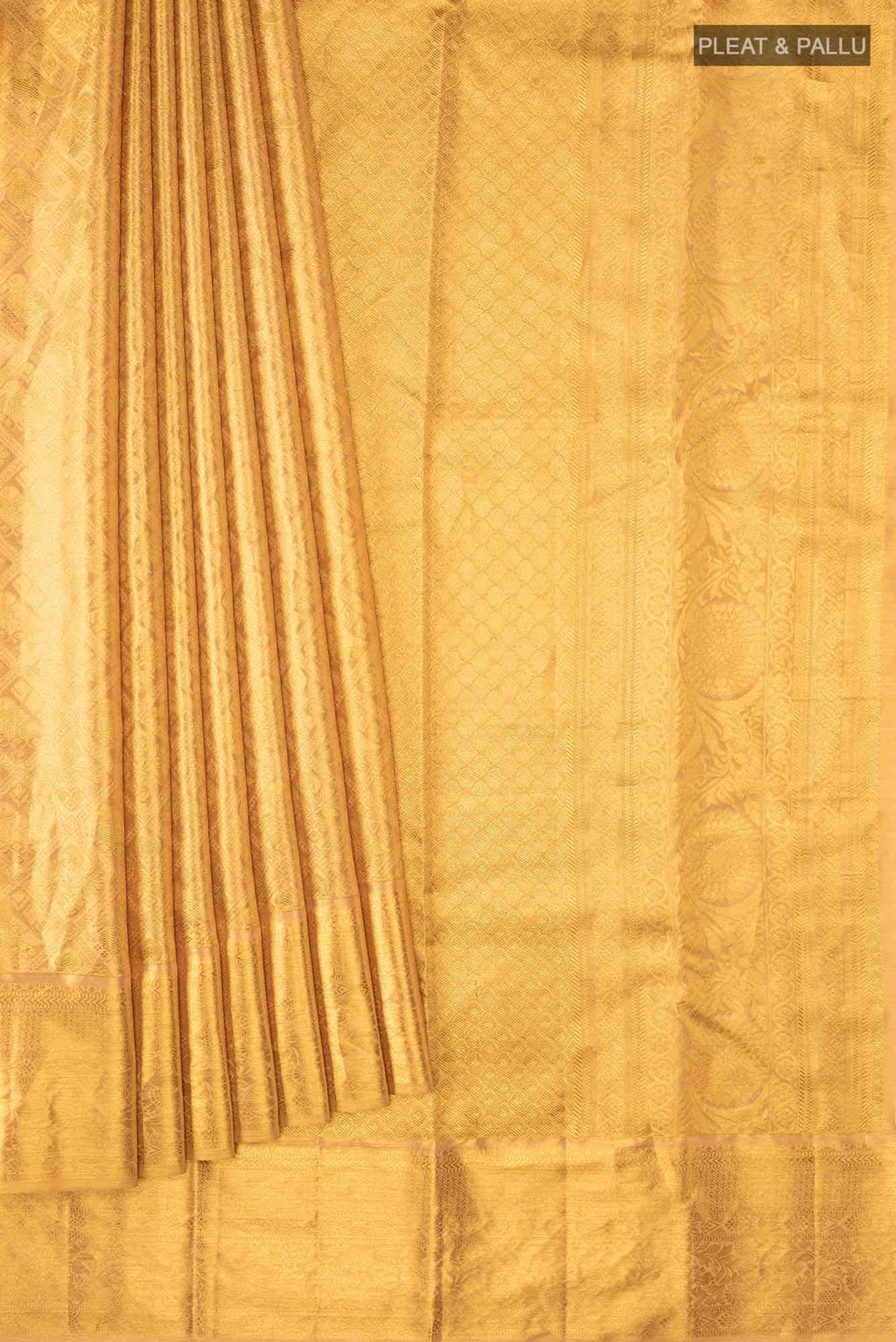 Gold Kanchipuram Tissue Silk Saree
