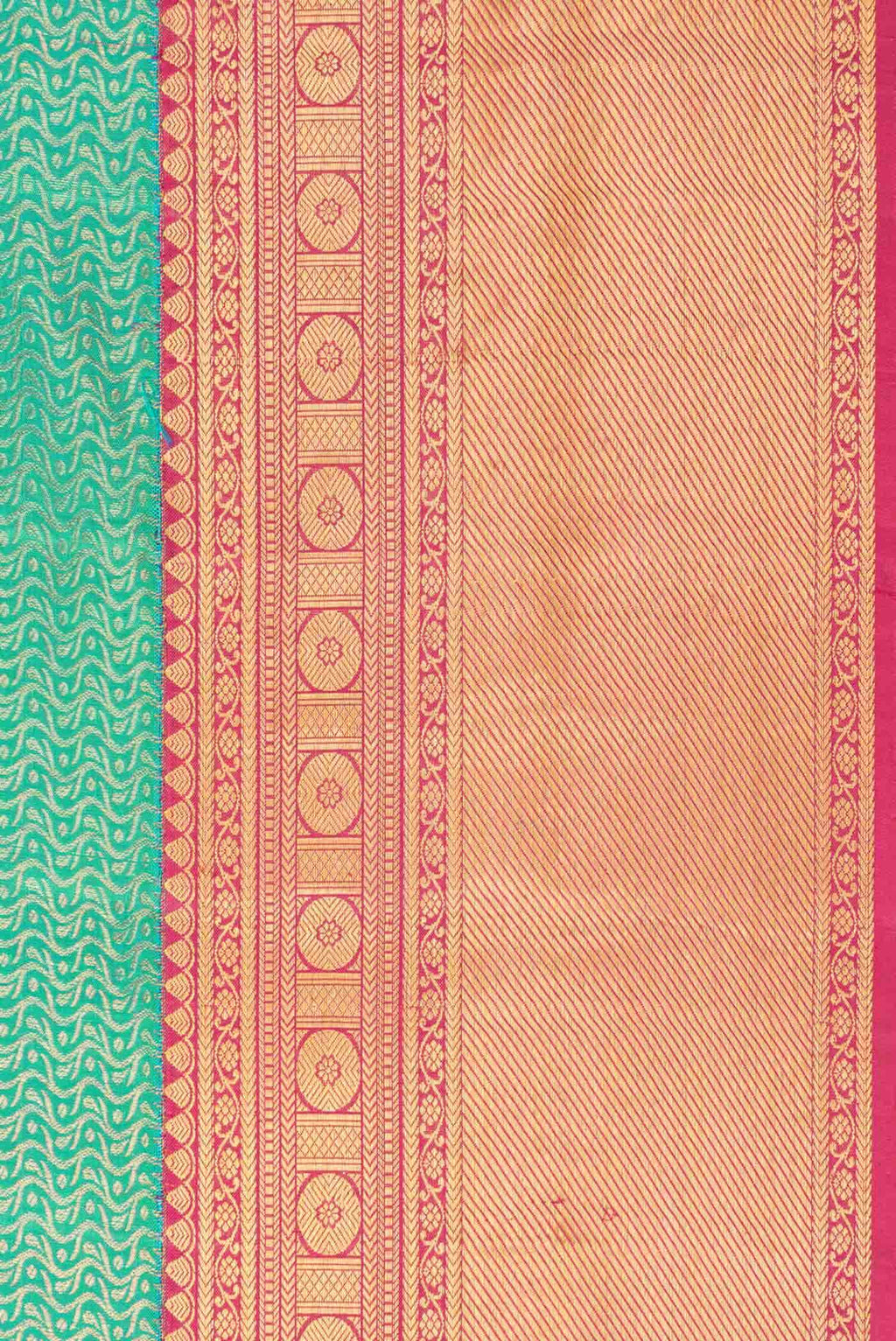 Green Dual Tone Kanchipuram Silk Saree
