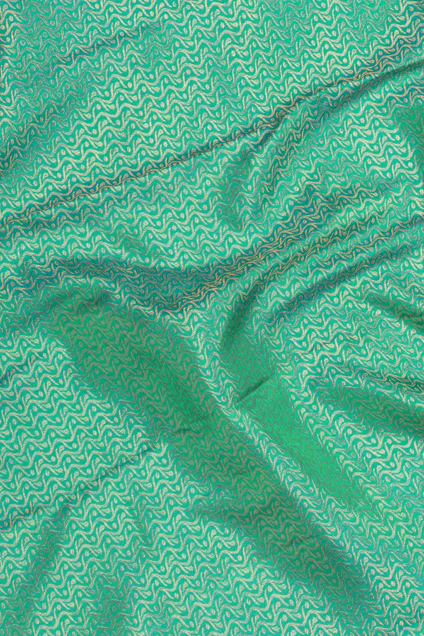 Green Dual Tone Kanchipuram Silk Saree