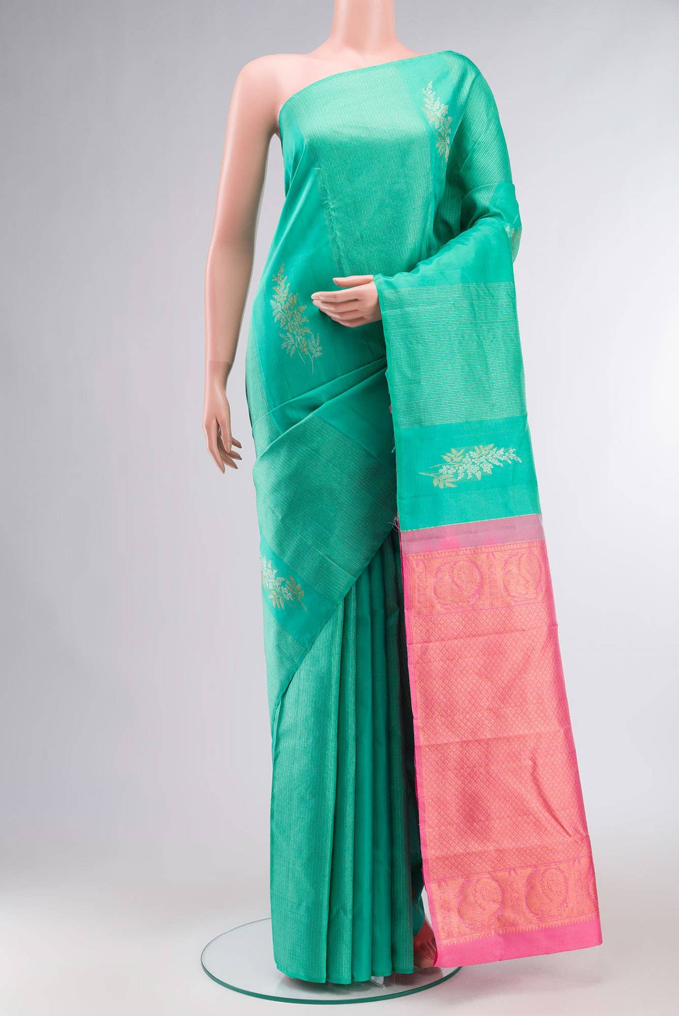 Blue Kanchipuram Silk Saree