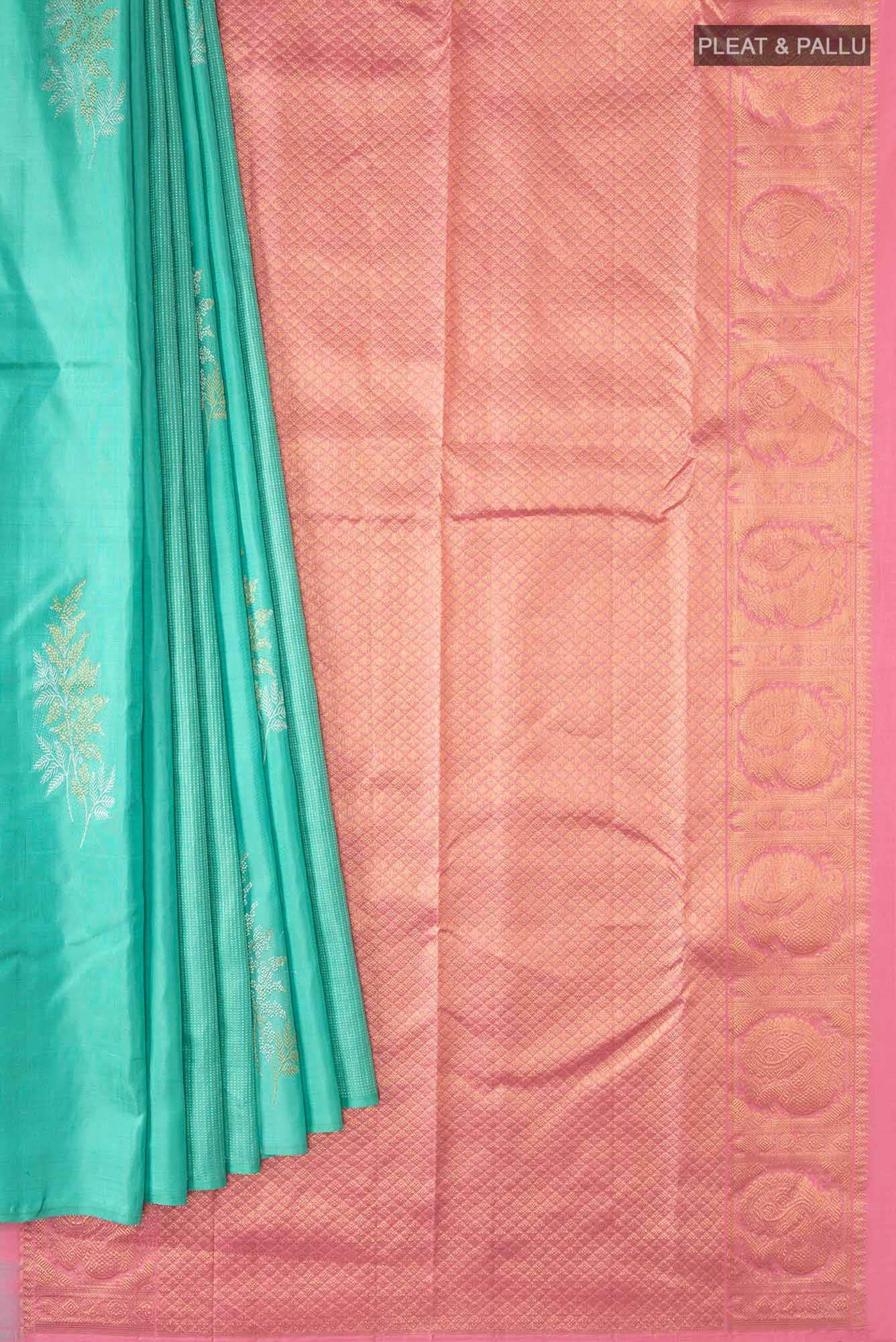 Blue Kanchipuram Silk Saree