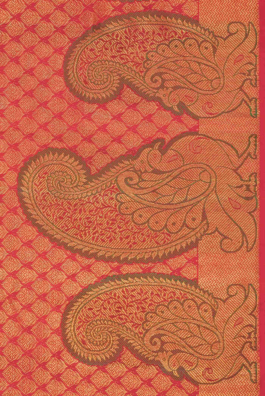 Red Dual Tone Kanchipuram Silk Saree