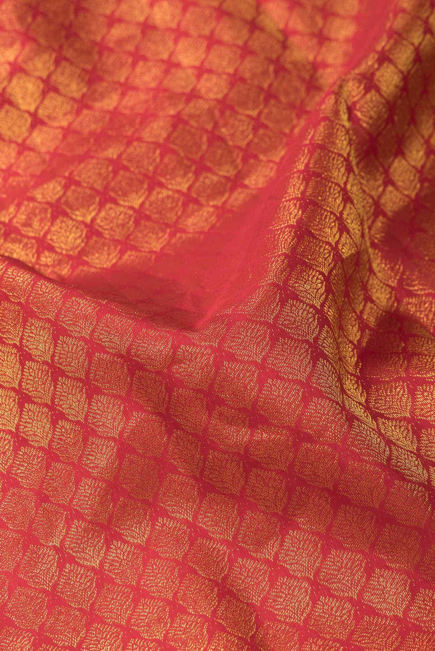 Red Dual Tone Kanchipuram Silk Saree