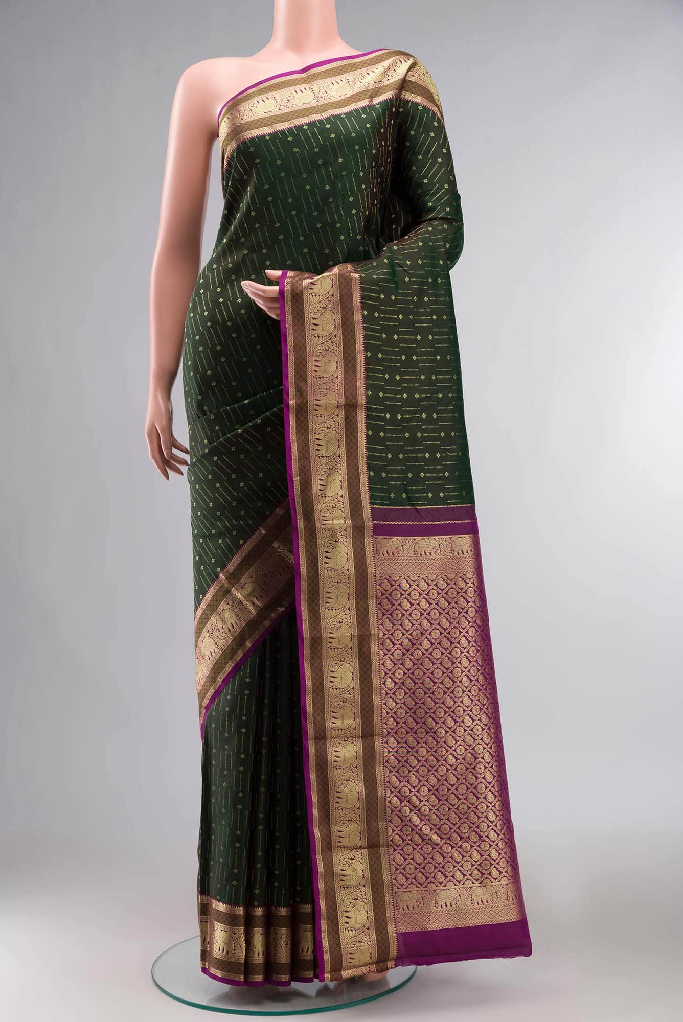Green Kanchipuram Silk Saree