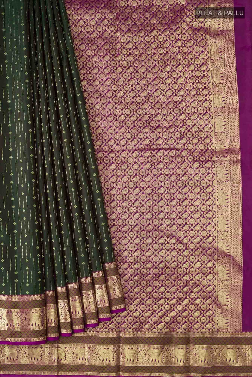 Green Kanchipuram Silk Saree