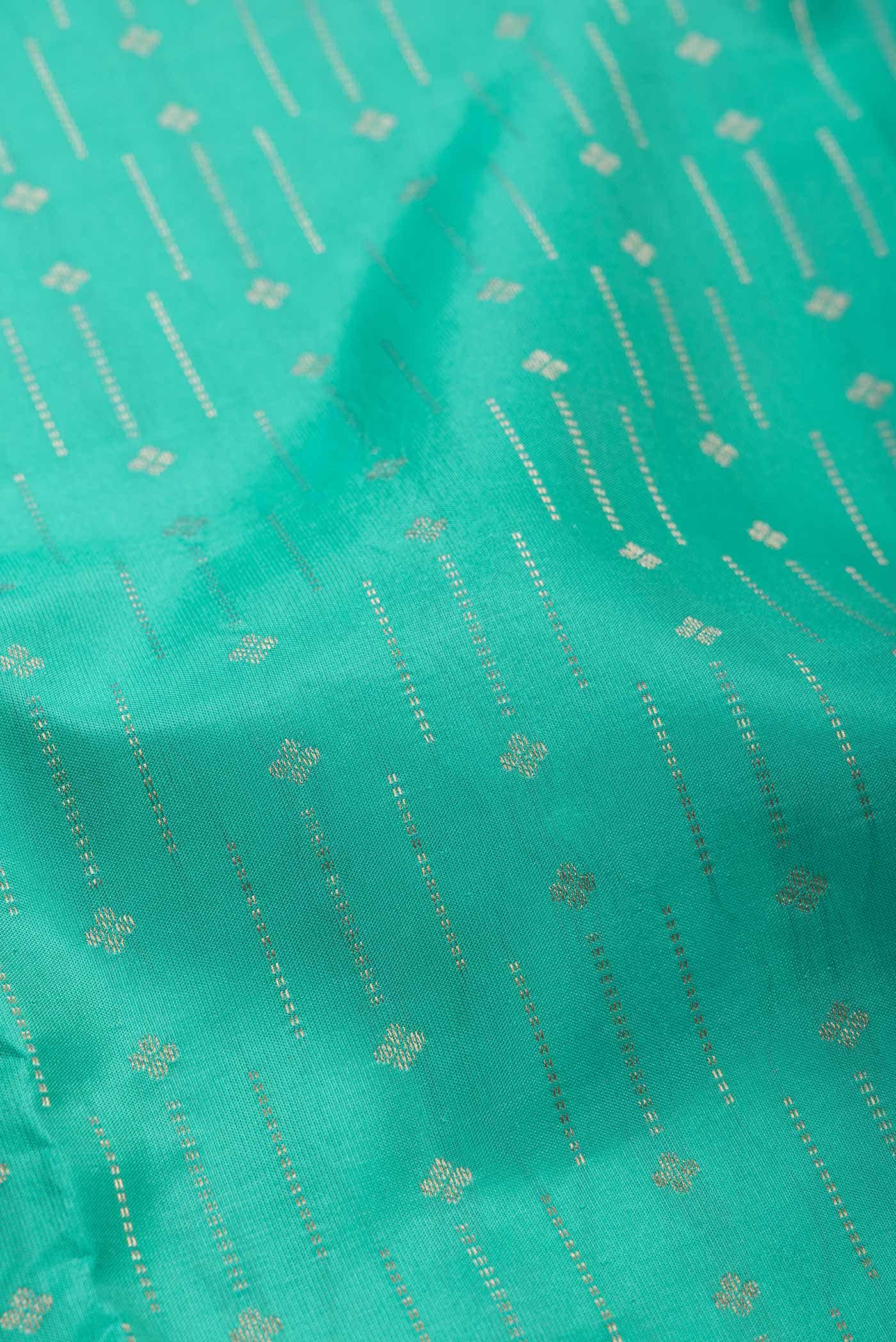 Sea Green Kanchipuram Silk Saree