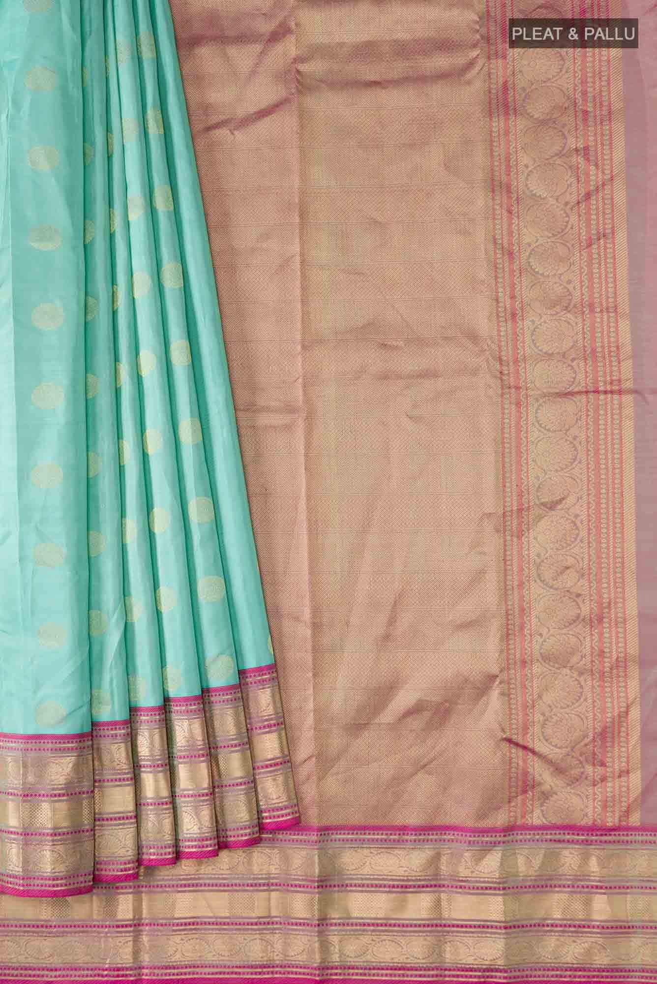 Blue Kanchipuram Silk Saree