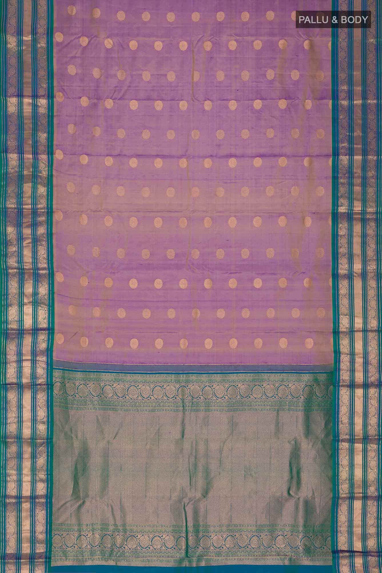 Blue Kanchipuram Silk Saree