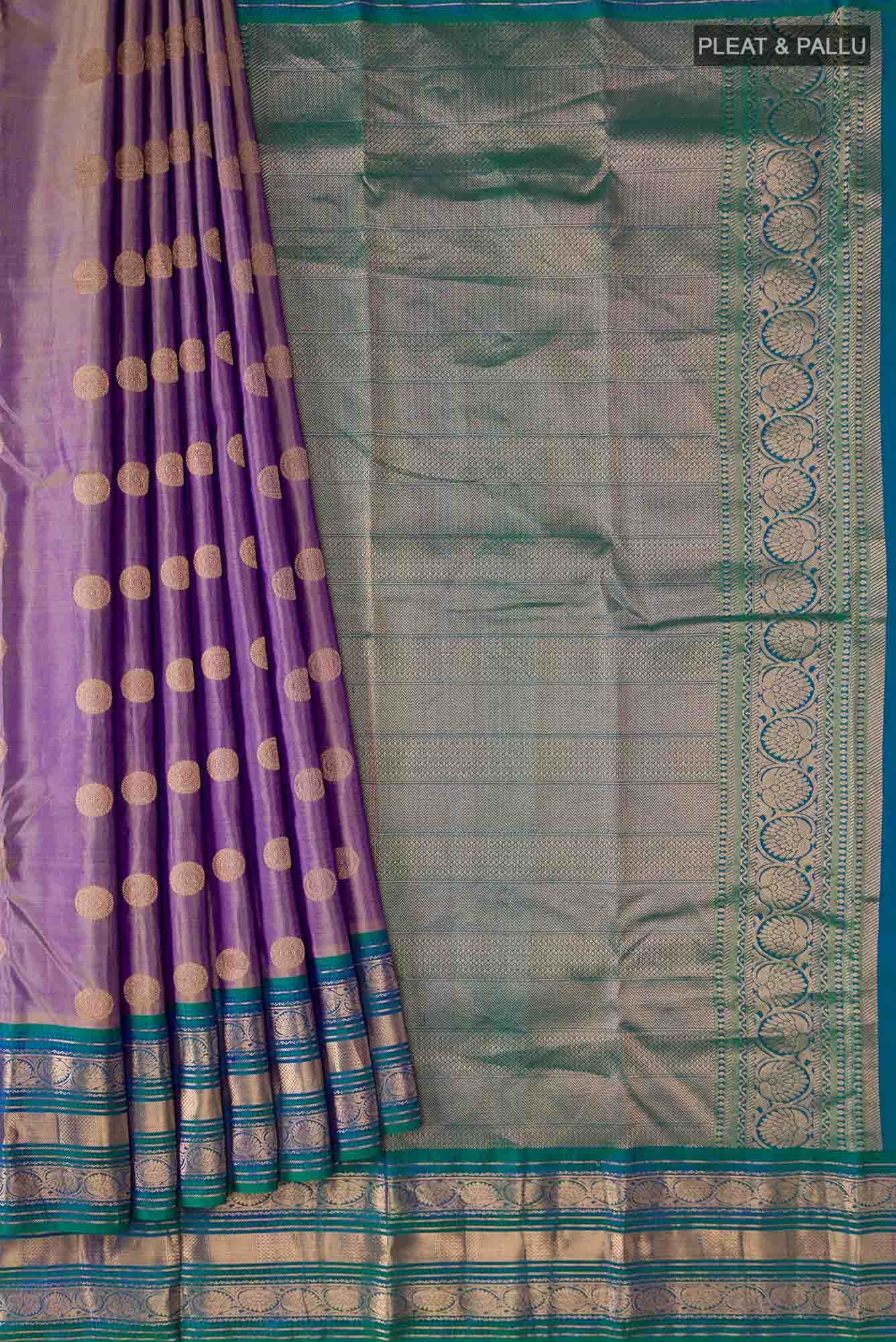 Blue Kanchipuram Silk Saree