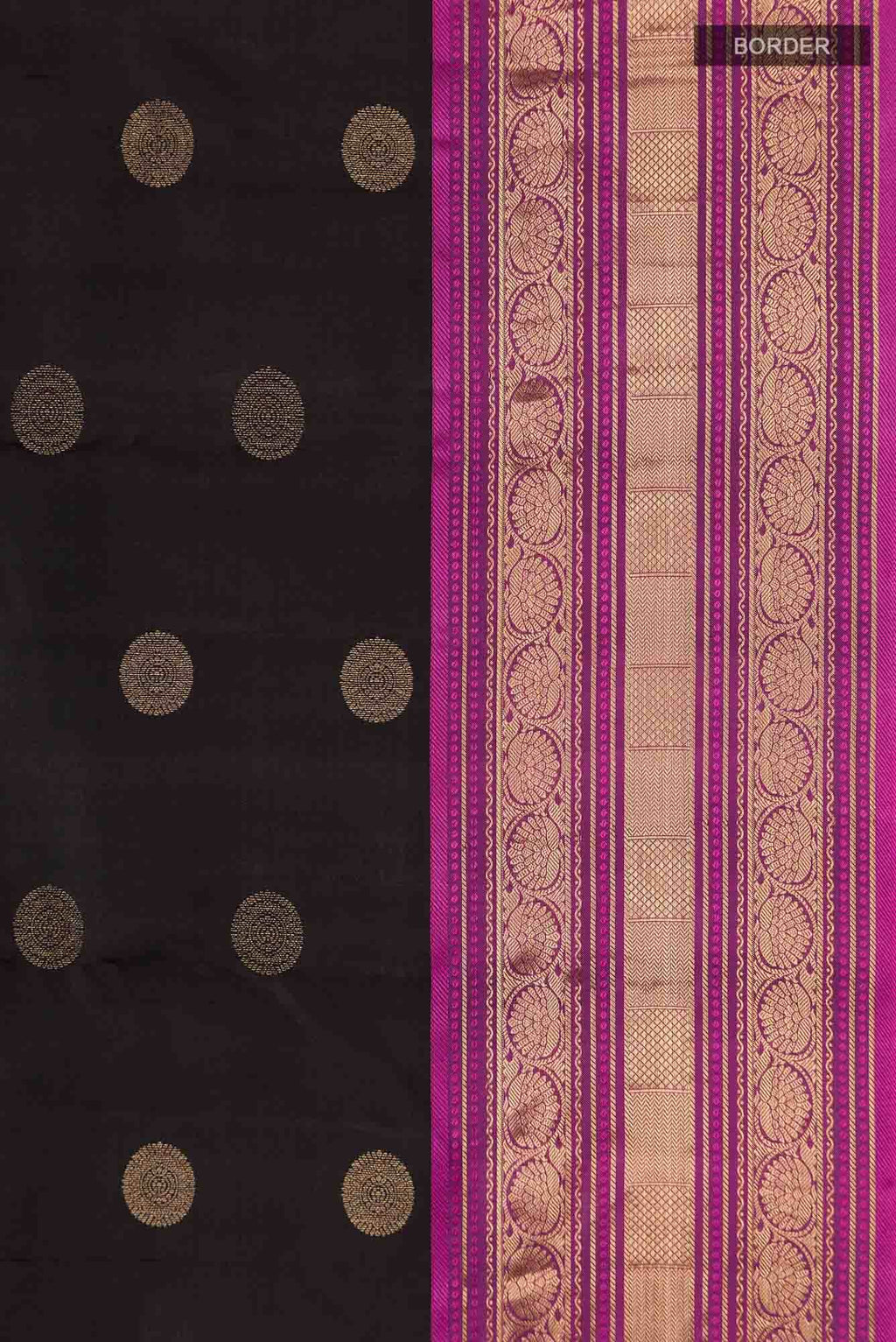 Black Kanchipuram Silk Saree