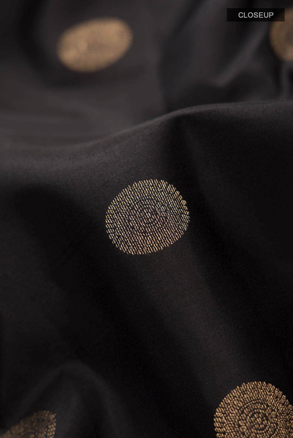 Black Kanchipuram Silk Saree