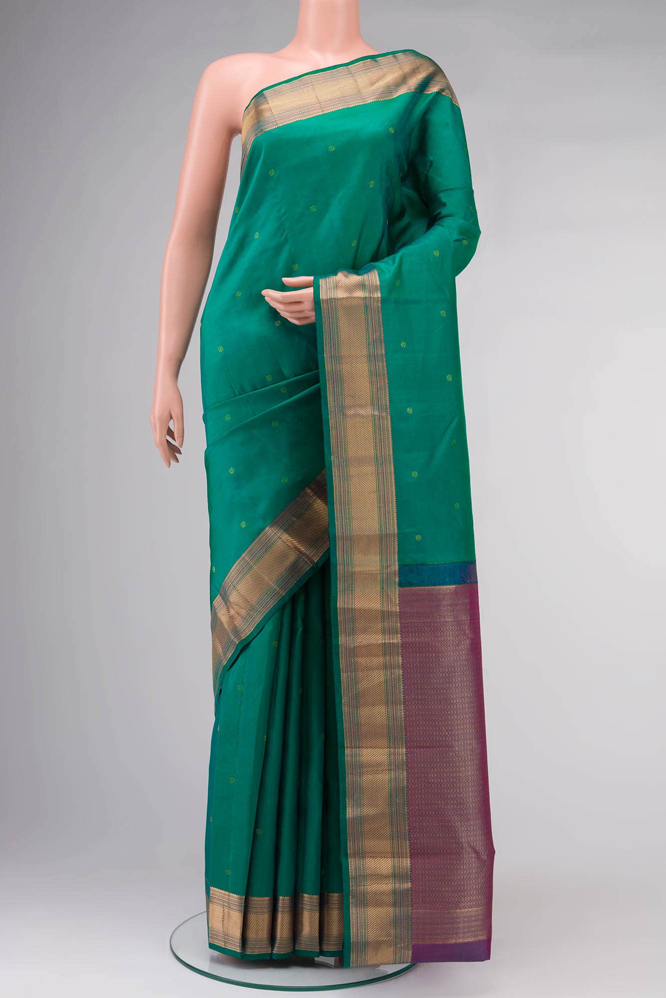 Green Kanchipuram Silk Saree