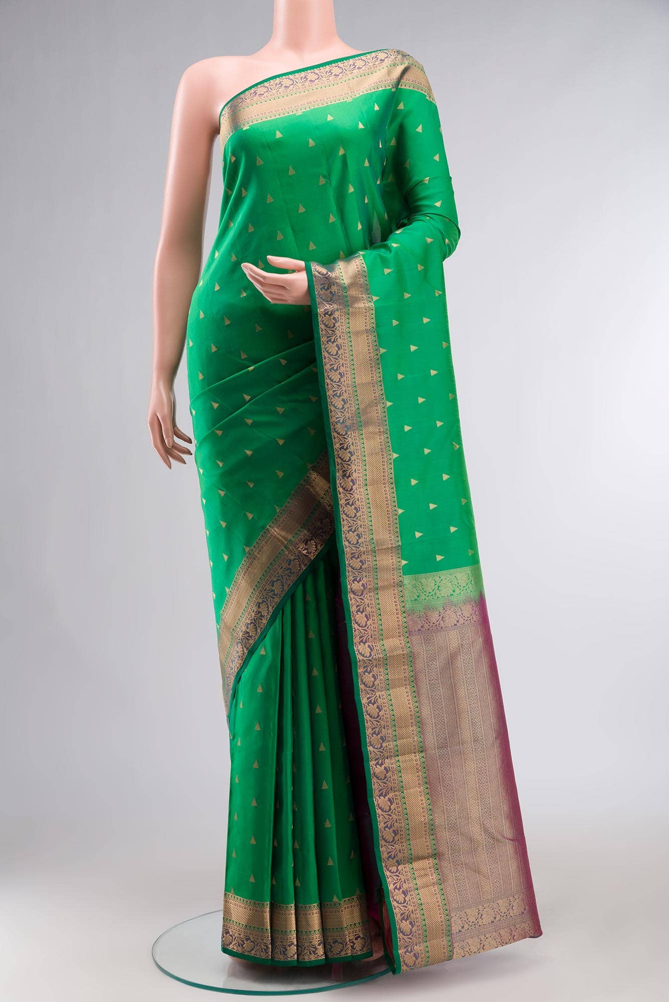 Green Kanchipuram Silk Saree