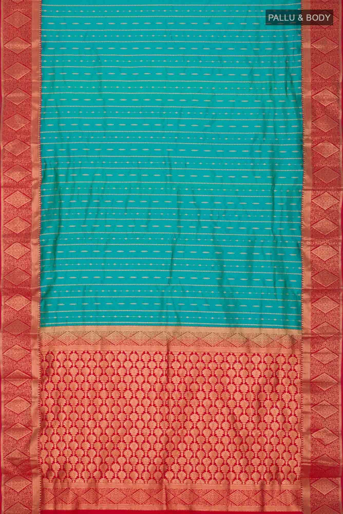 Blue Bangalore Silk Saree