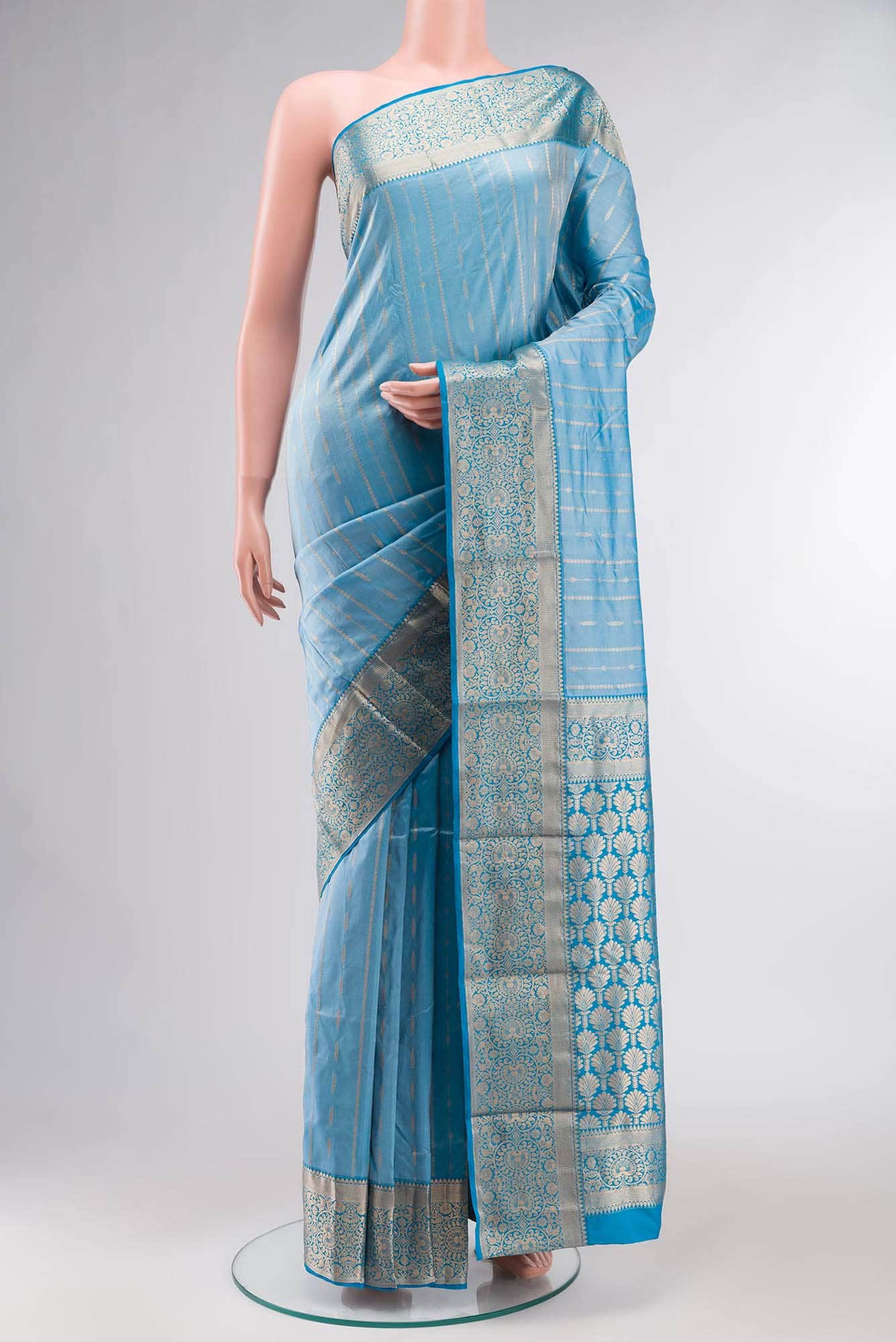 Green Bangalore Silk Saree
