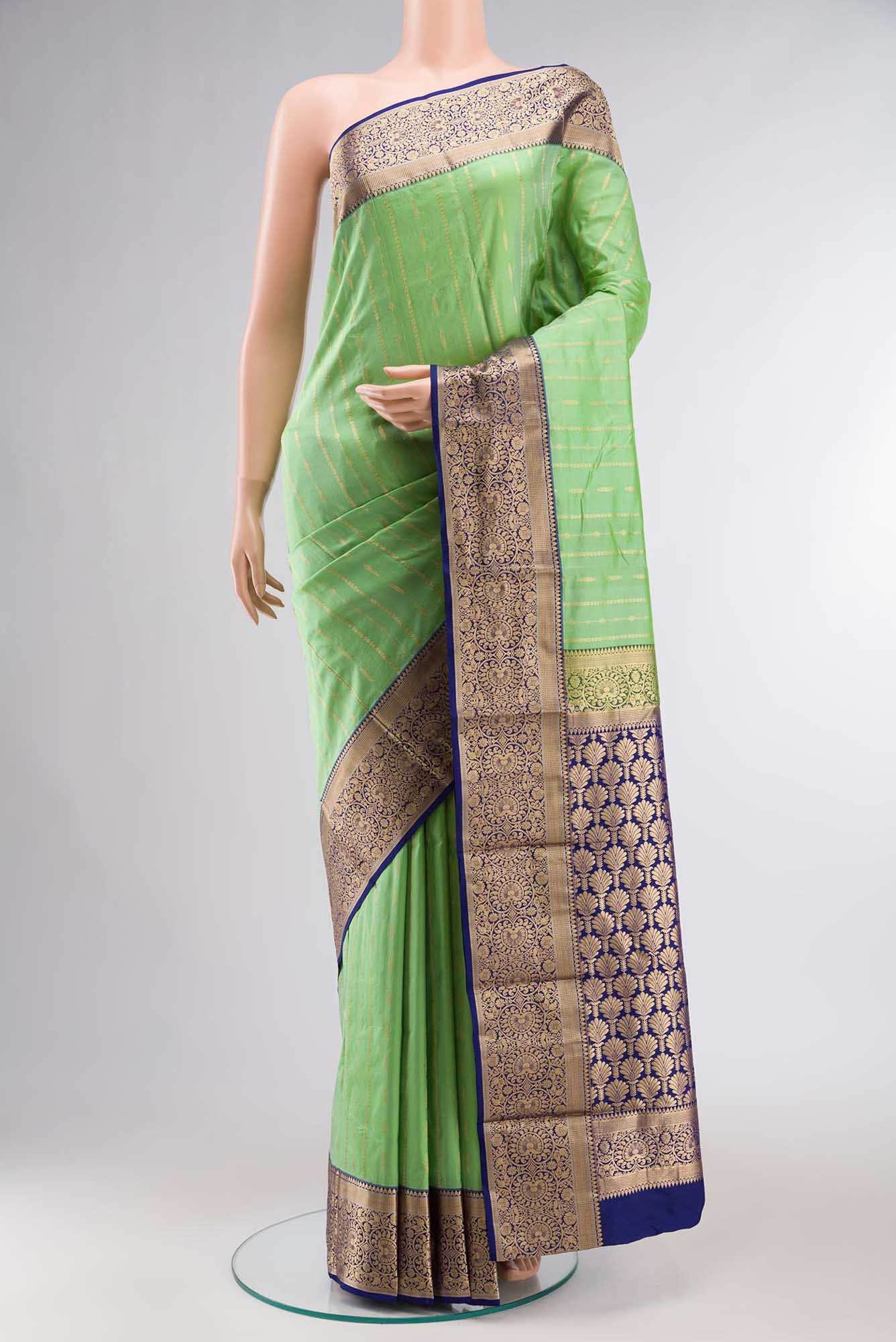 Green Bangalore Silk Saree