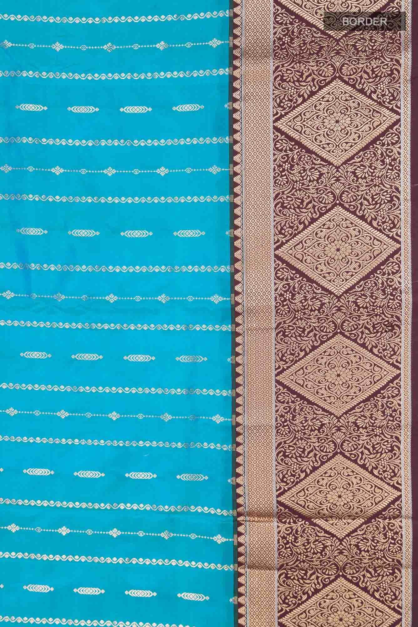 Blue Bangalore Silk Saree