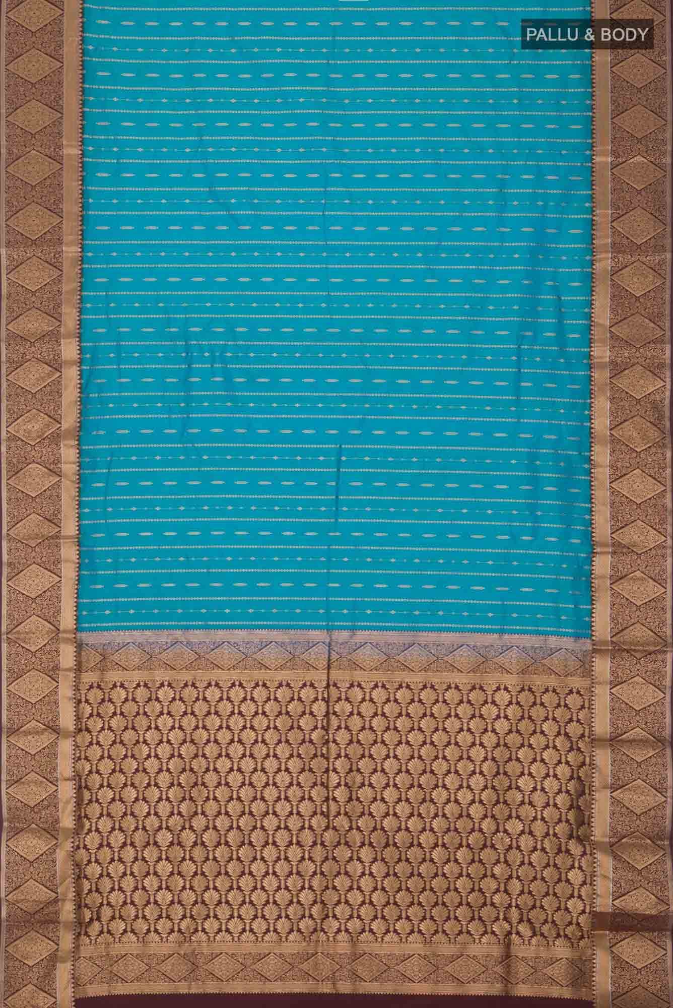 Blue Bangalore Silk Saree