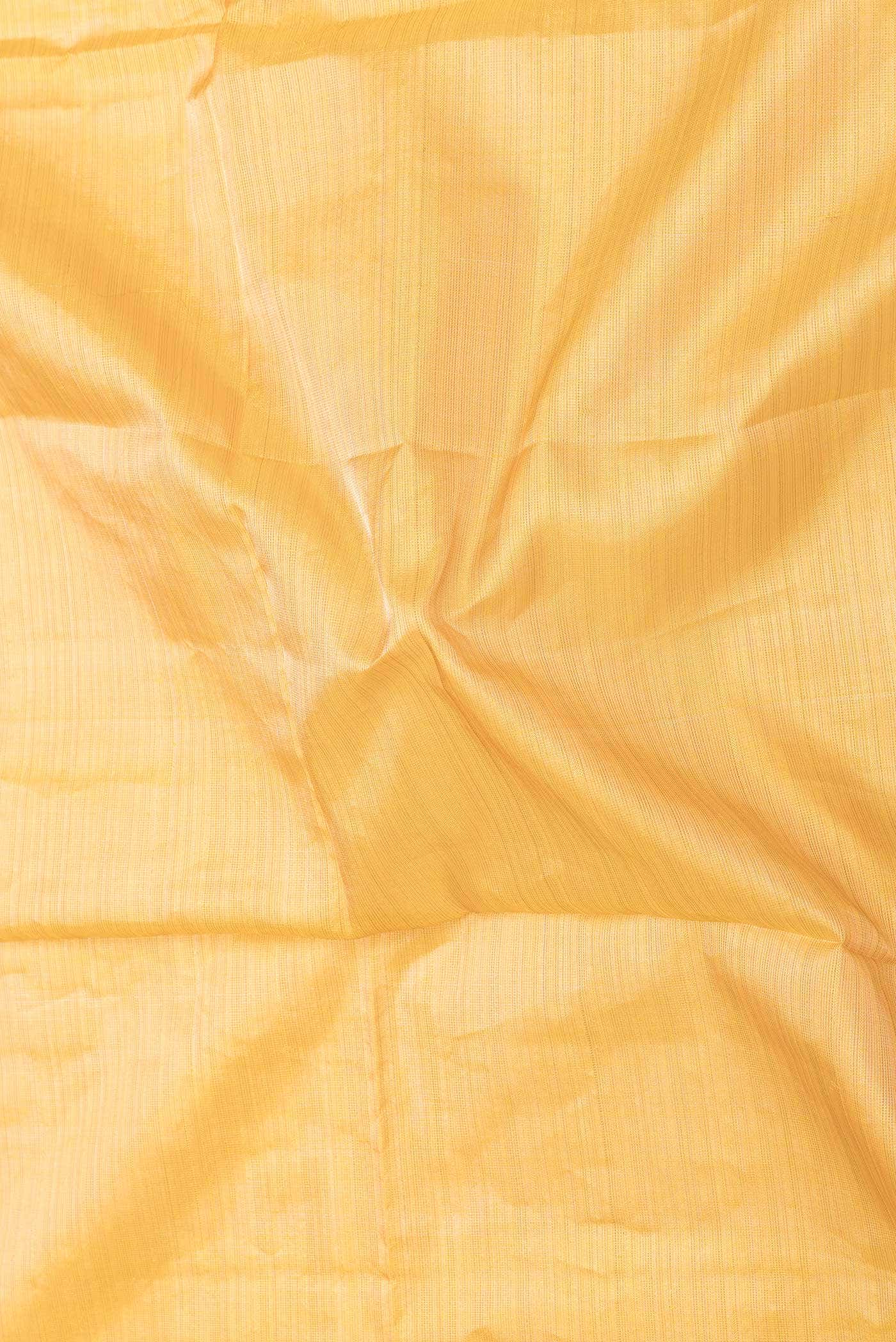 Yellow Dual Tone Soft Silk Saree