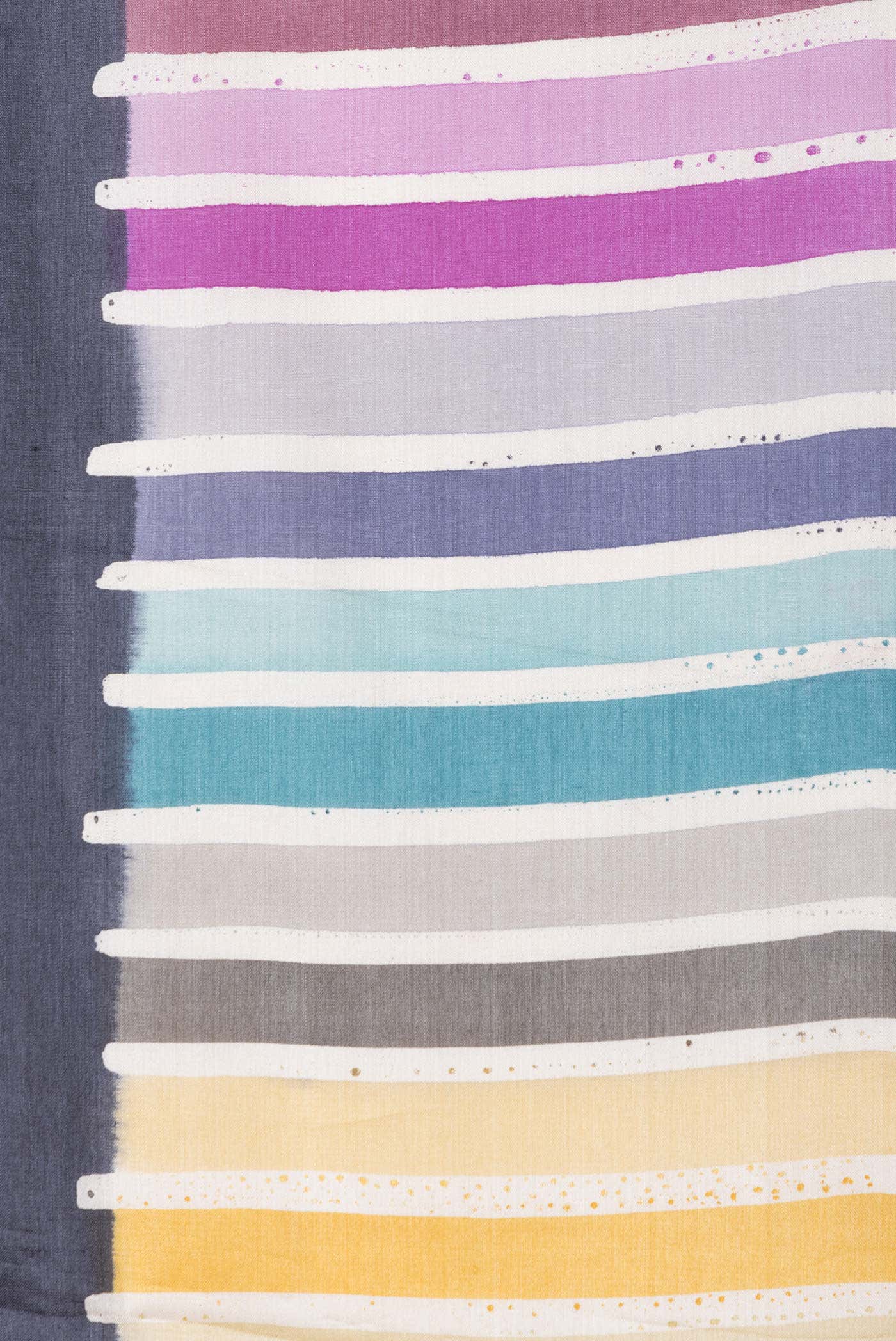 Grey Dual Tone Tussar Silk Saree
