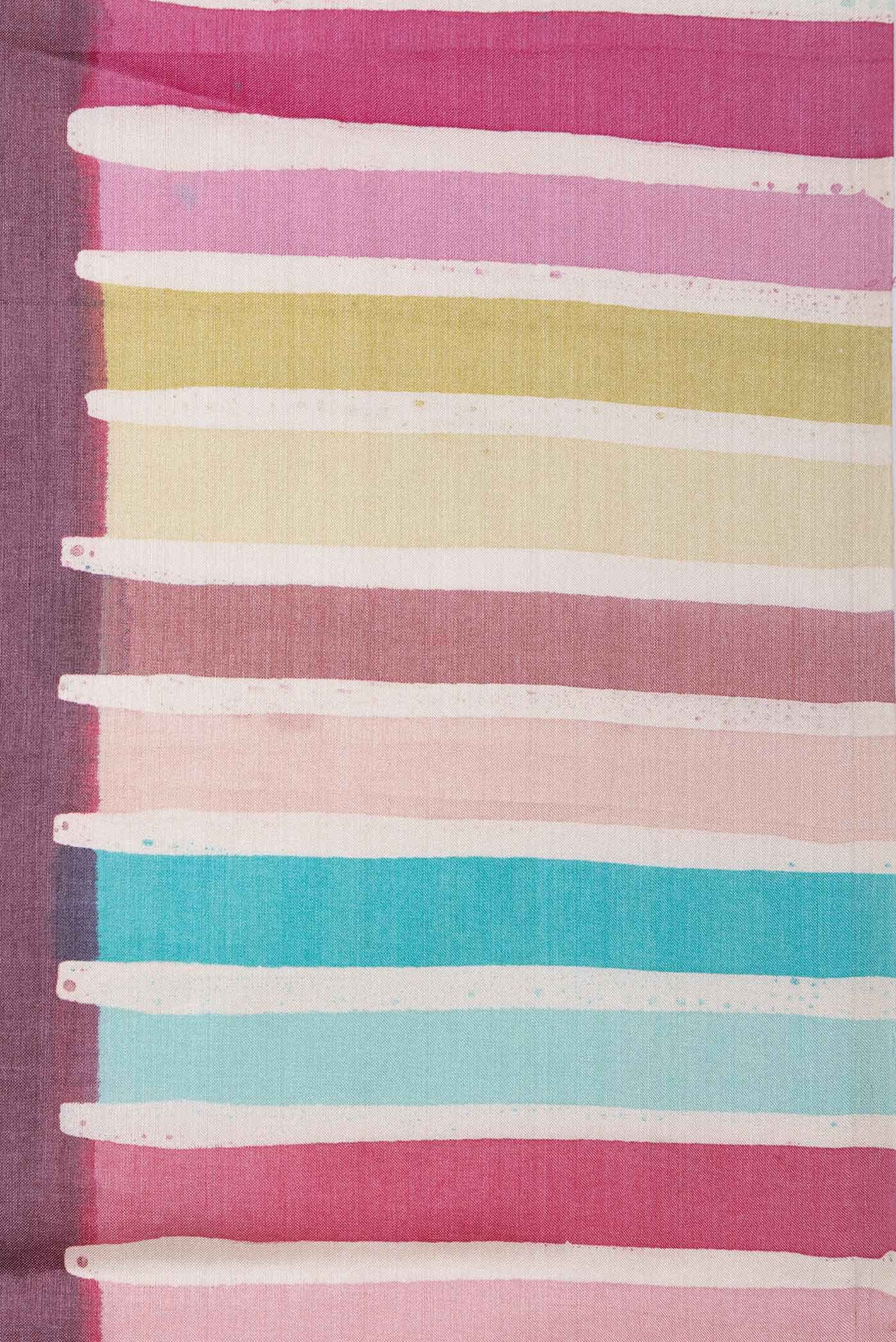 Multi Tussar Silk Saree