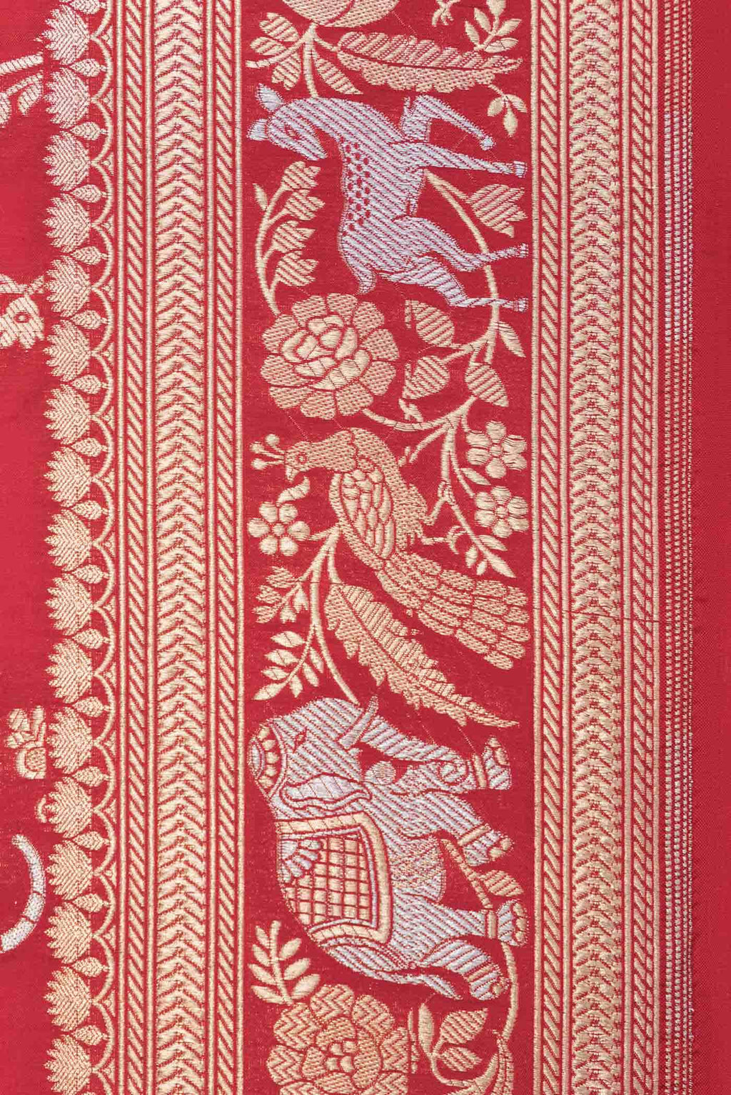 Red Banarasi Silk Saree