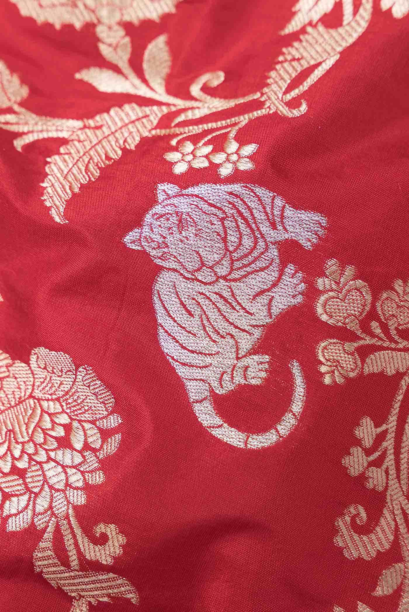 Red Banarasi Silk Saree