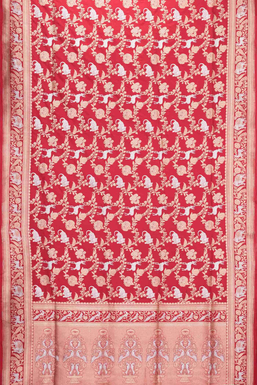 Red Banarasi Silk Saree