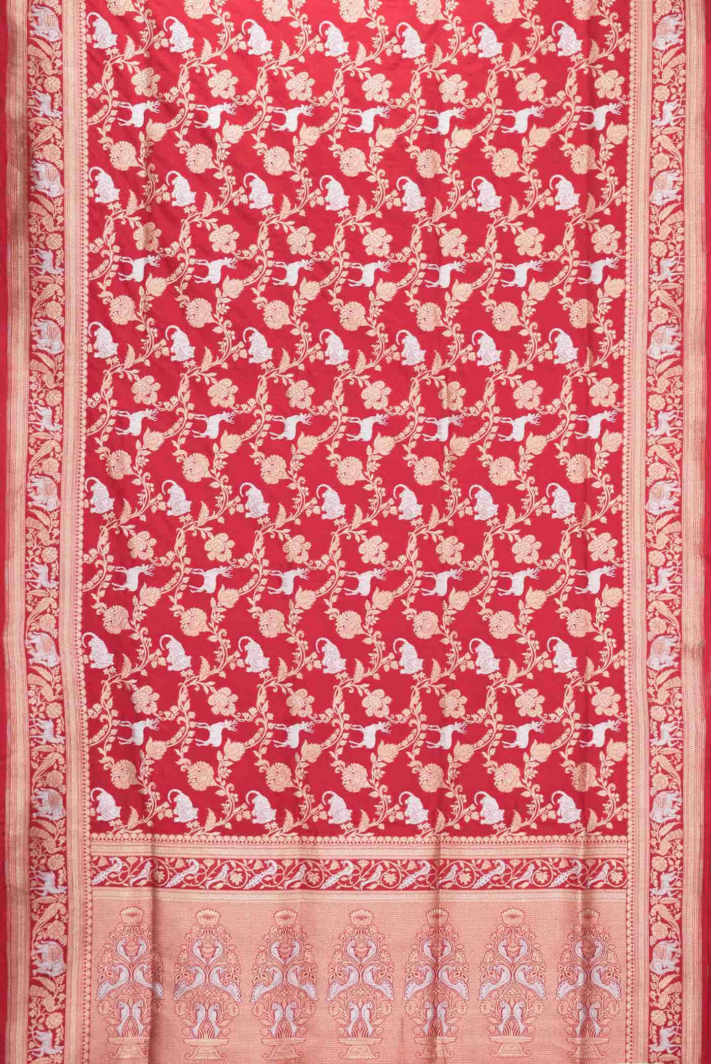 Red Banarasi Silk Saree